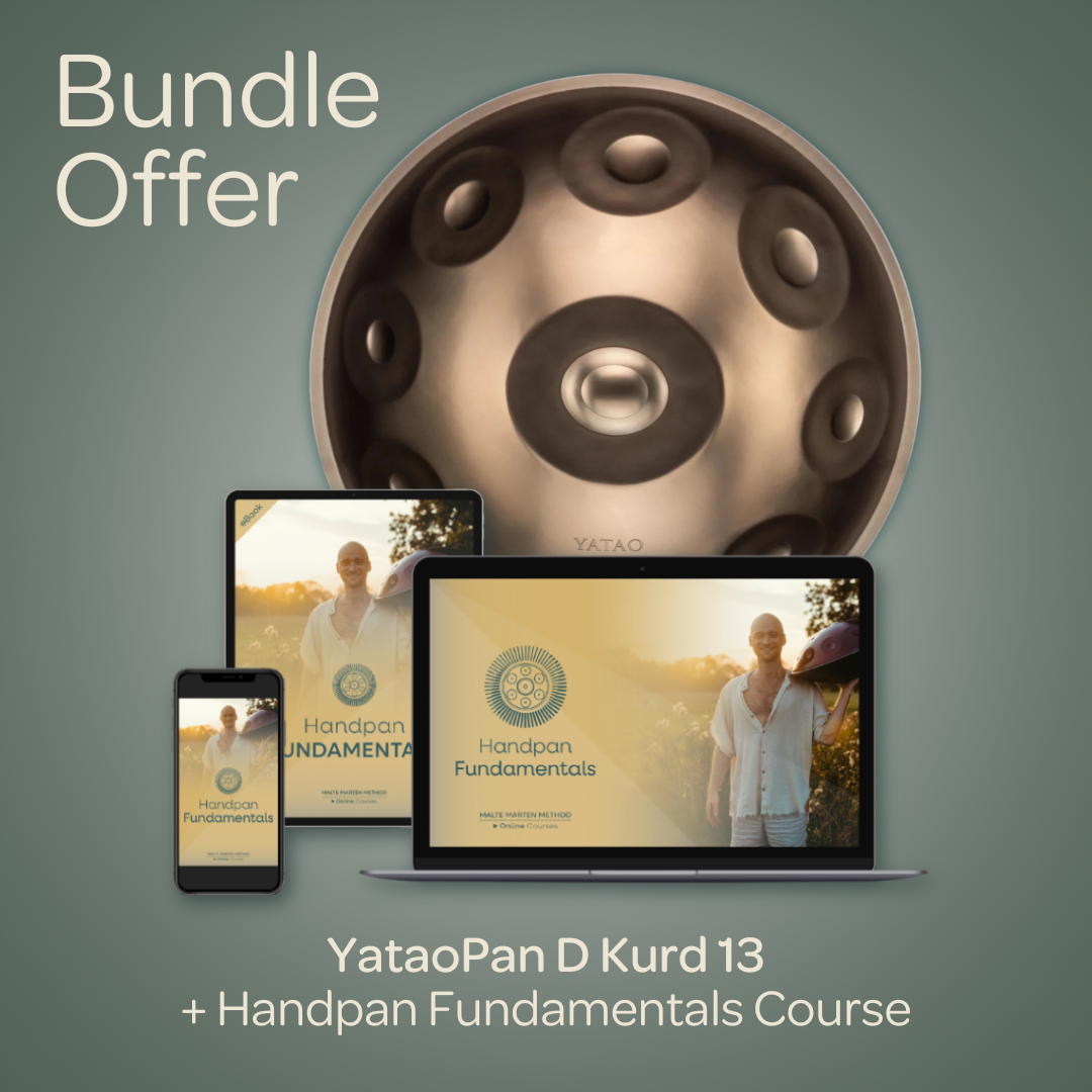 YataoPan D Kurd 13 (Pre-Sale)* + Handpan Fundamentals Online Course Bundle