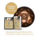 YataoPan D Kurd 11 Mini + Handpan Fundamentals Online Course Bundle