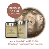 YataoPan D Kurd 13 432 Hz + Handpan Fundamentals Online Course Bundle
