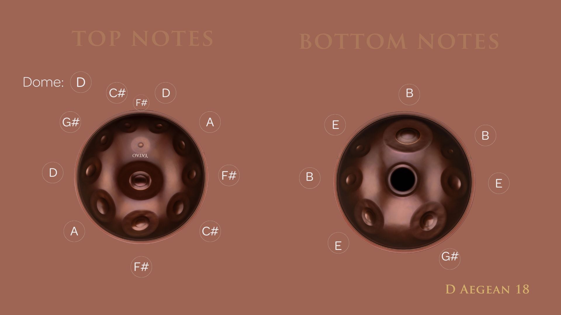 YataoPan D Aegean 18 | Yatao Handpan Shop