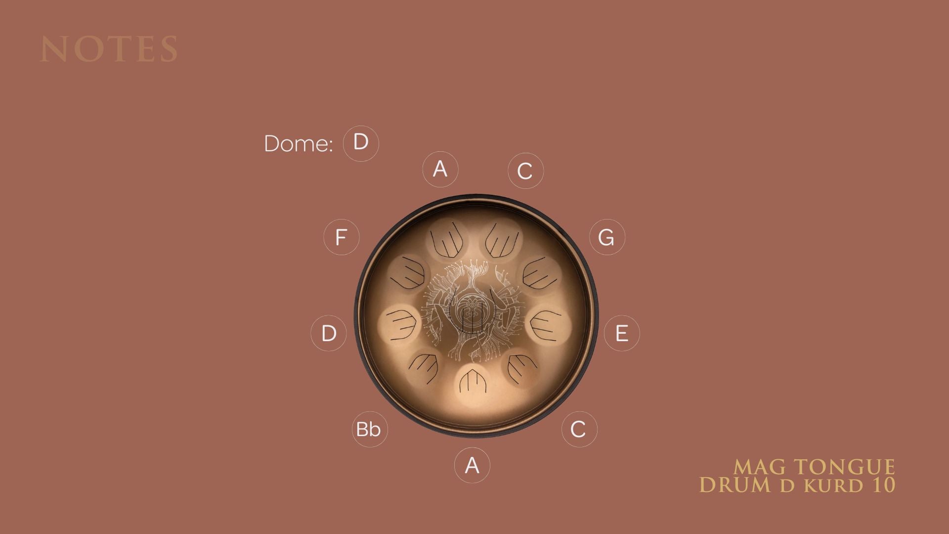 MAG Tongue Drum D Kurd 10 – Yatao Handpan Shop