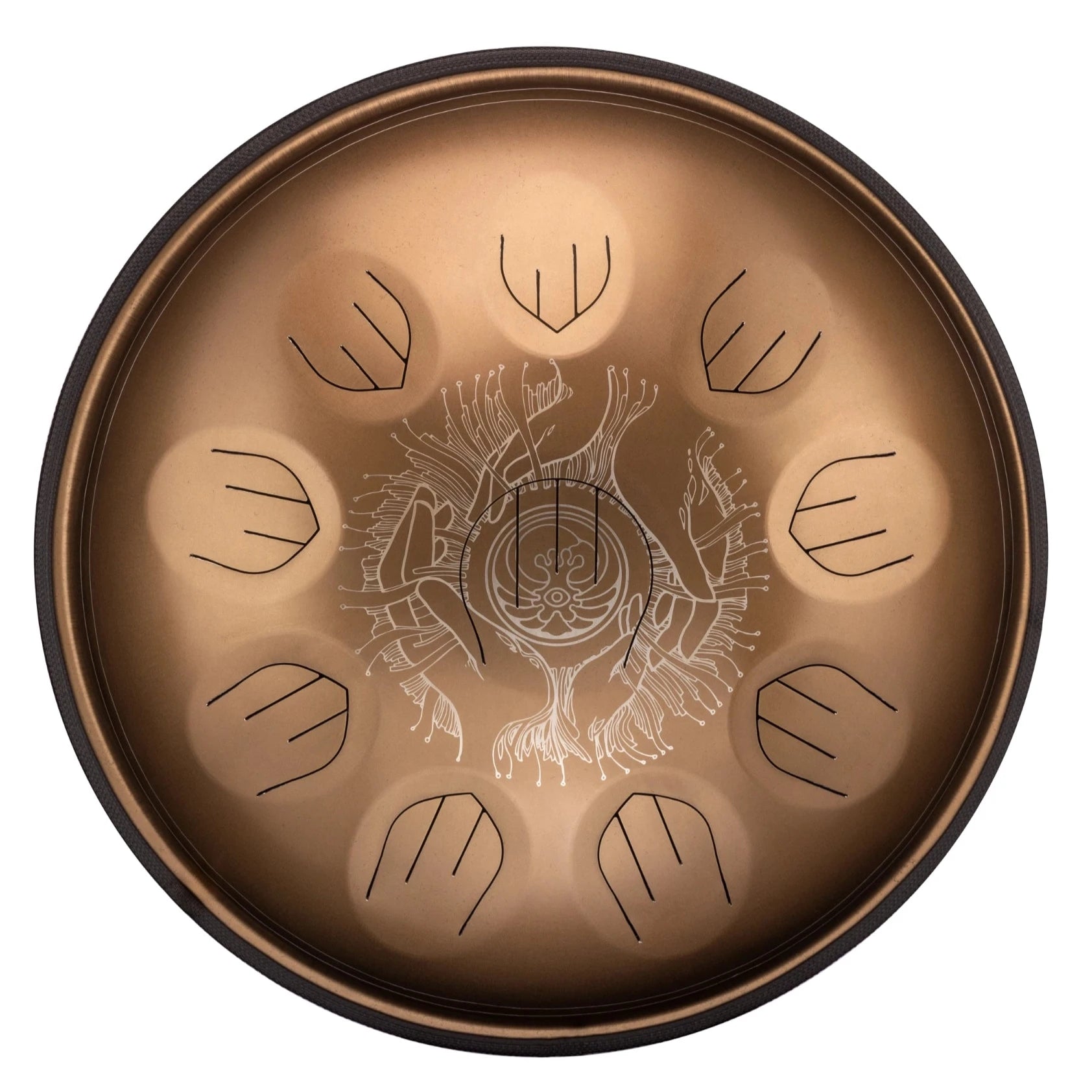 YATAO ハンドパン DKurd10 stainless YataoPan_Tongue_Drum_front.