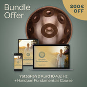 Yataopan D Kurd 10 432 Hz Handpan Fundamentals Bundle Discount