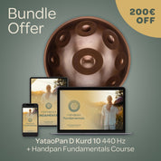 Yataopan D Kurd 10 440 Hz Handpan Fundamentals Bundle Discount