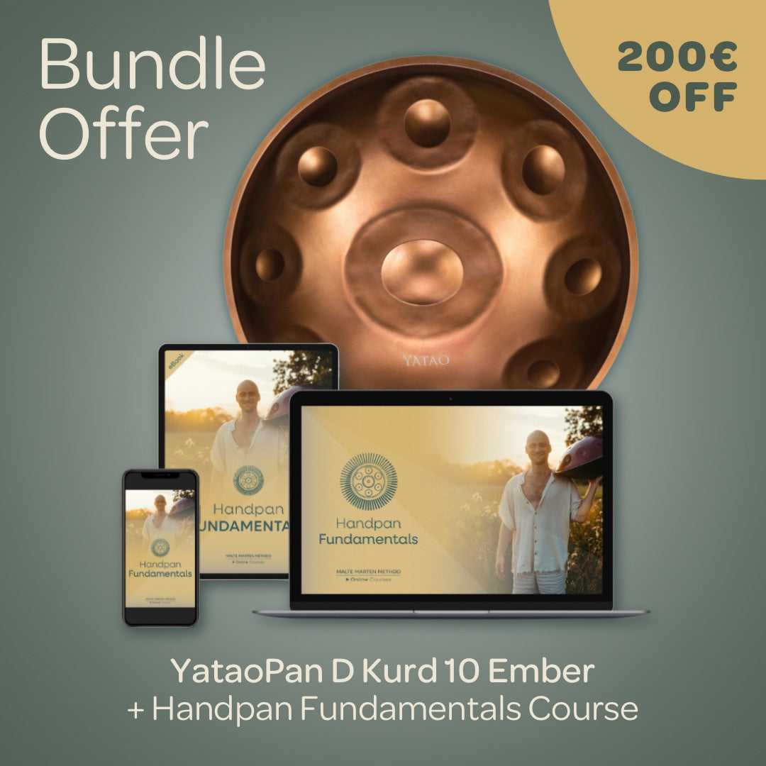 Yataopan D Kurd 10 Ember Handpan Fundamentals Bundle Discount