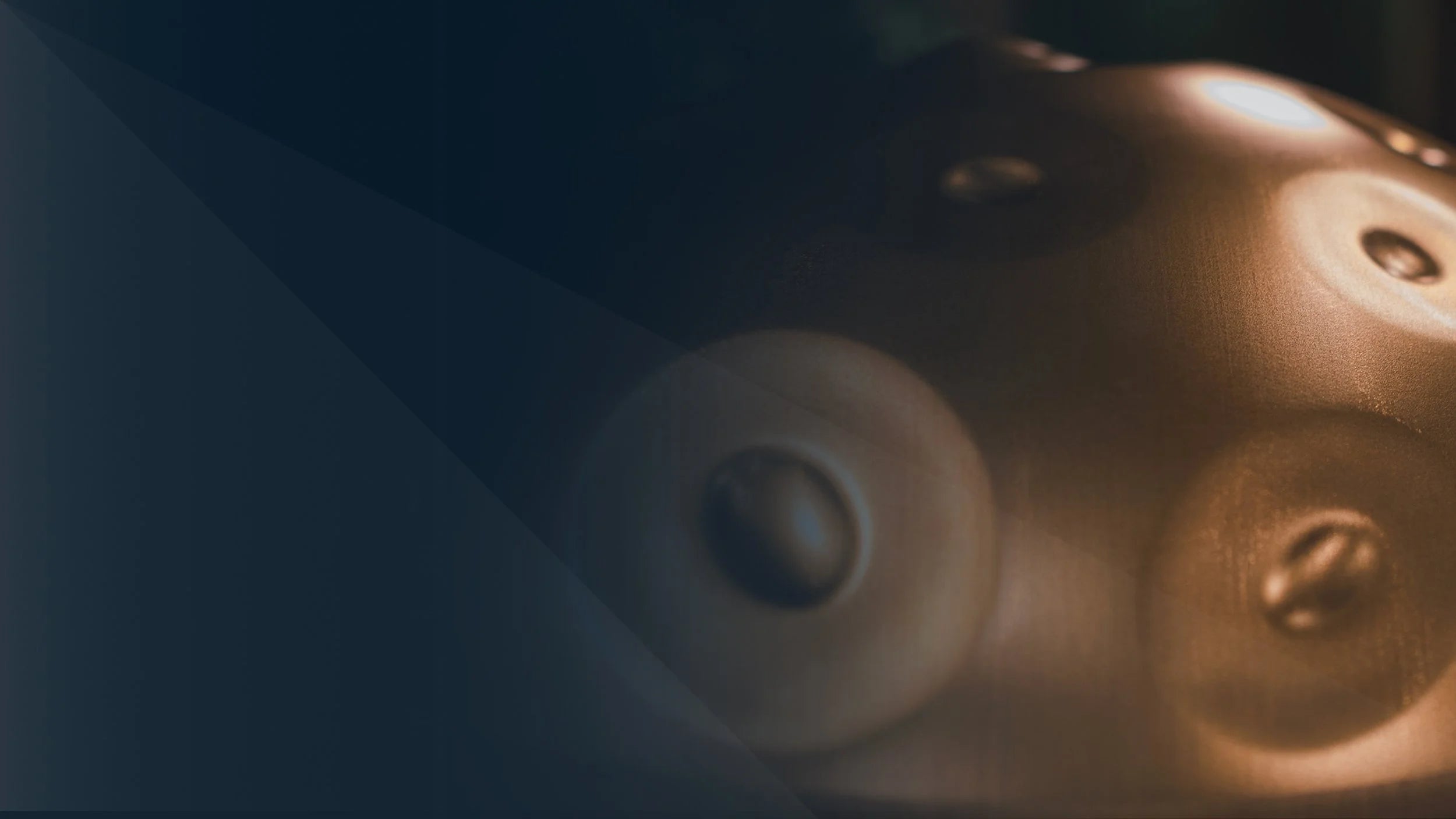 Close-up of an E Amara handpan - E Amara Scale Course by Malte Marten