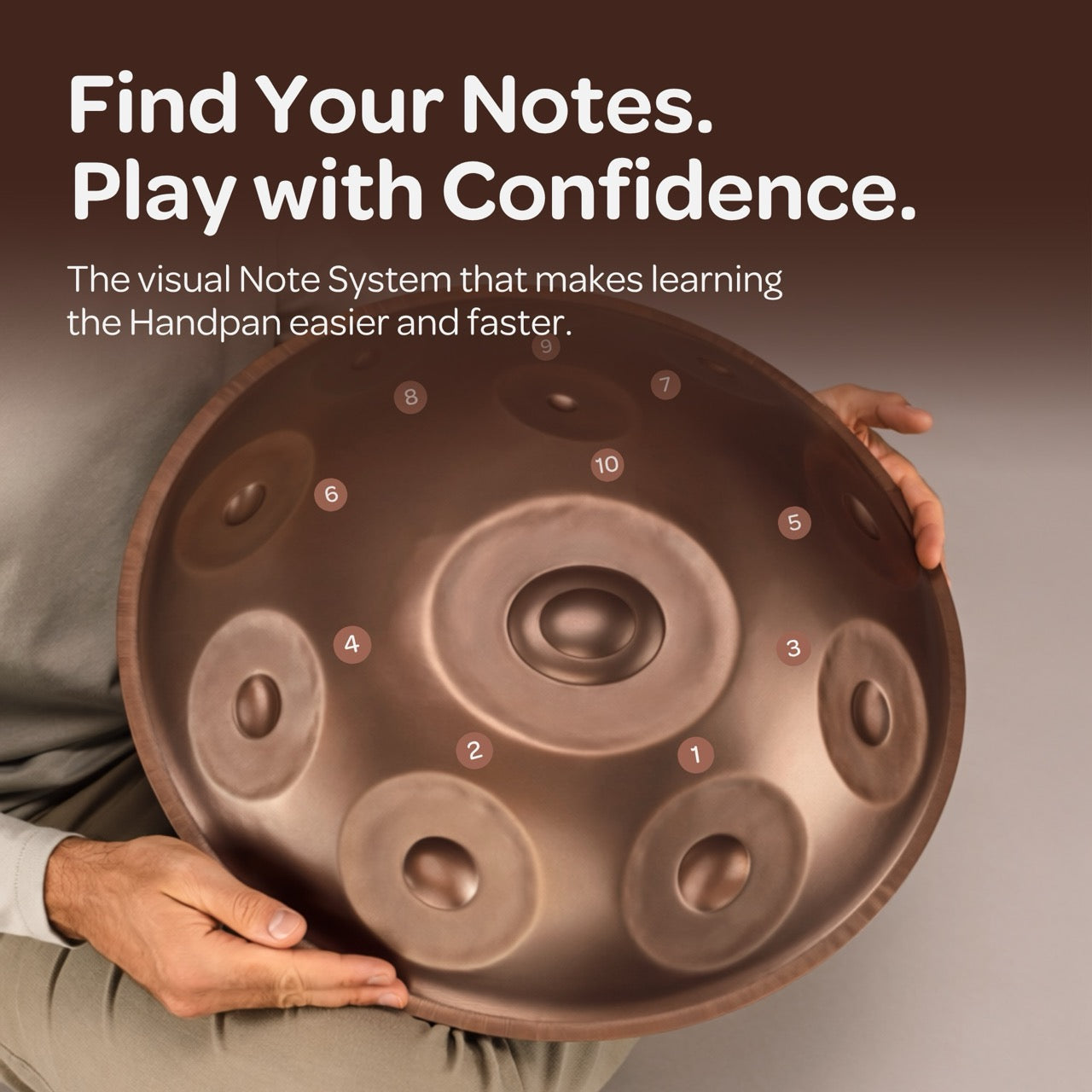 Handpan Stickers enable a visual note system