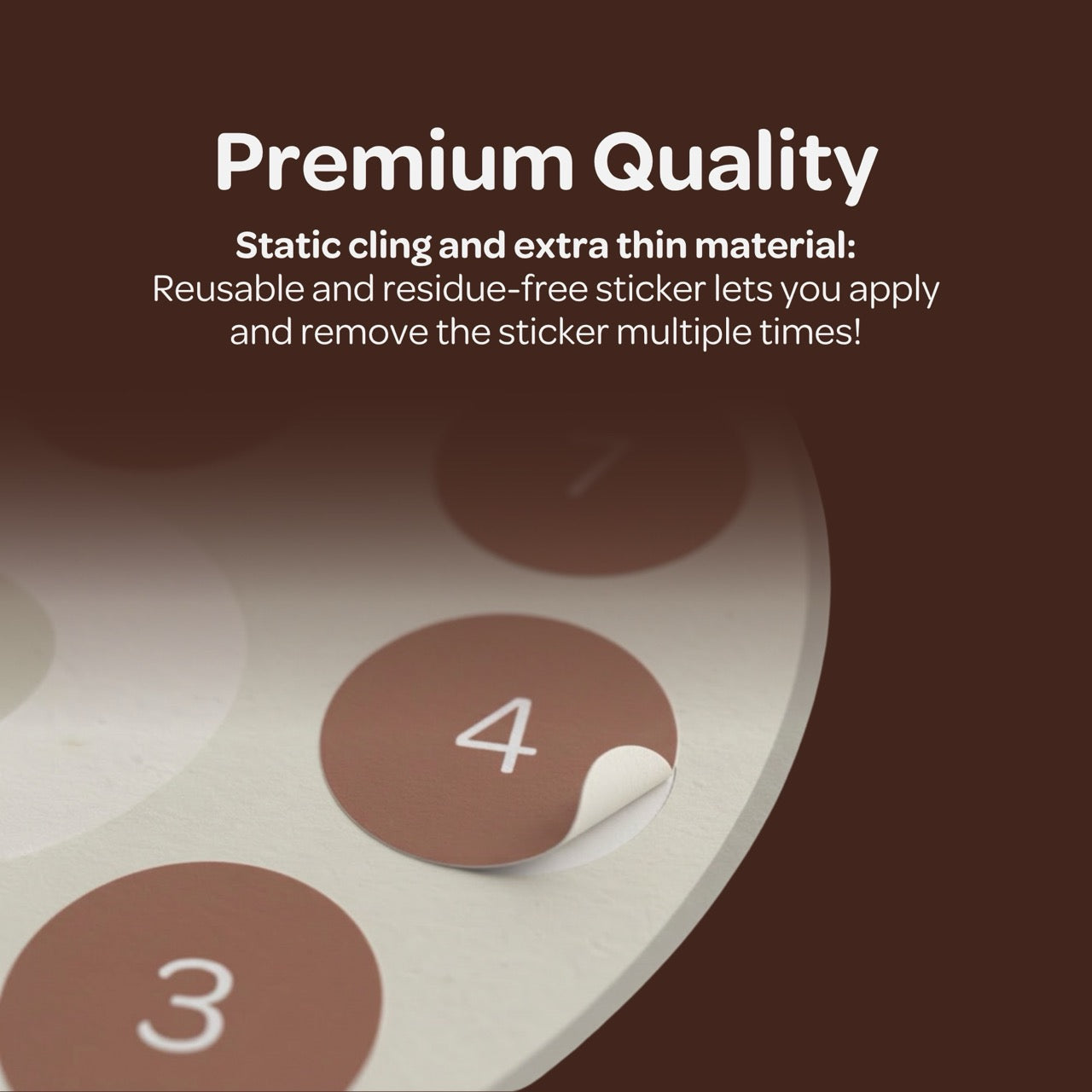 Static cling and extra thin material for your handpan sticker