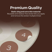 Static cling and extra thin material for your handpan sticker