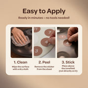 How to apply the handpan sticker